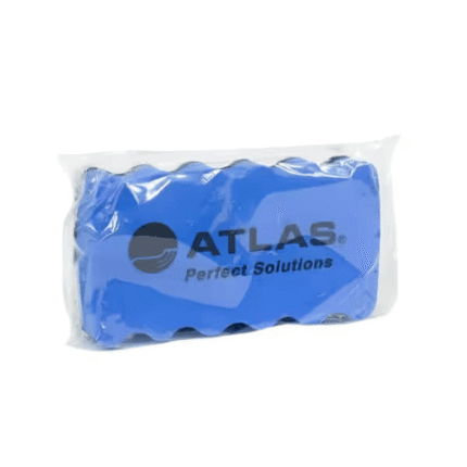 Atlas Magnetic Whiteboard Duster, Compact 10.7×5.7×2 cm, Easy-Grip, Stays on Board, Easy to Clean, Ideal for School & Office Use - Blue