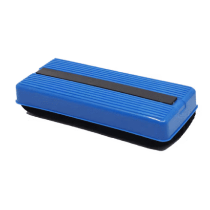 Atlas Magnetic Whiteboard Duster, Large 14.5×6×3.8 cm, High-Grip, Quick & Easy Clean, Stays on Board, Ideal for School & Office Use - Blue