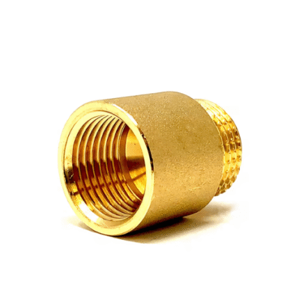 1/2" x 10M Brass Hex Nipple Socket