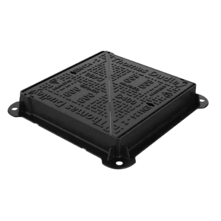 D400 600 X 600mm Solid Top Bitumin Coated DI Drainage Manhole