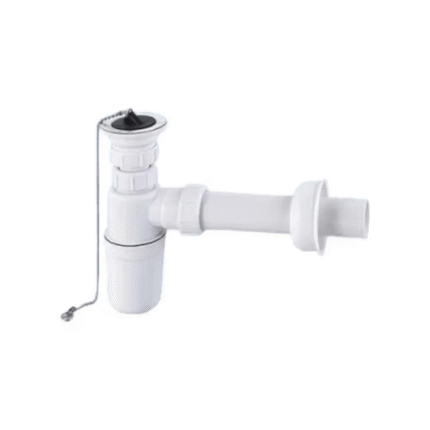 Milano TDD06 140800200085 1 1/2" PVC Single Bottle Trap for Sink