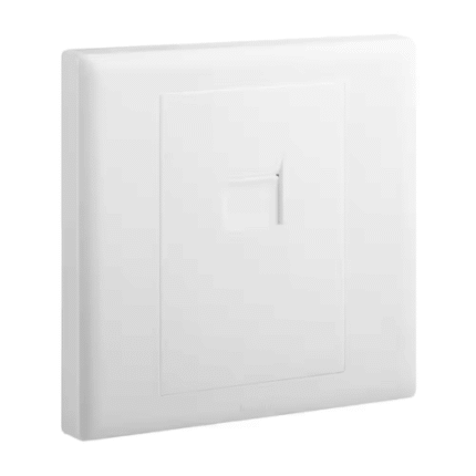 Legrand Eloe Master Telephone Socket, 1-Gang, Tidy Voice Connection, Gives Neat look, Suitable for Home & Office – White