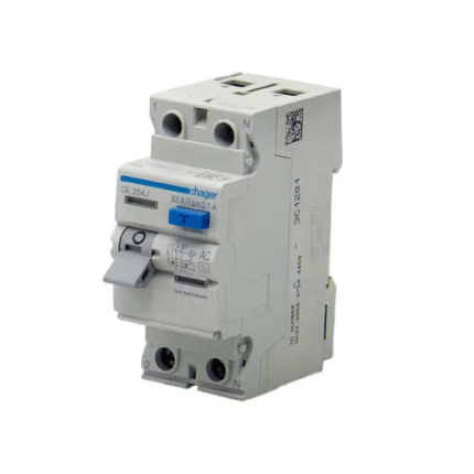Hager 63A 2Pole 100Ma RCCB Earth Leakage Circuit Breaker (ELCB)