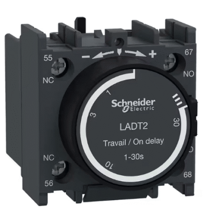 Schneider LADT2 Delay Timer Relay, On-Delay/Off-Delay, Clip-On Aux Module