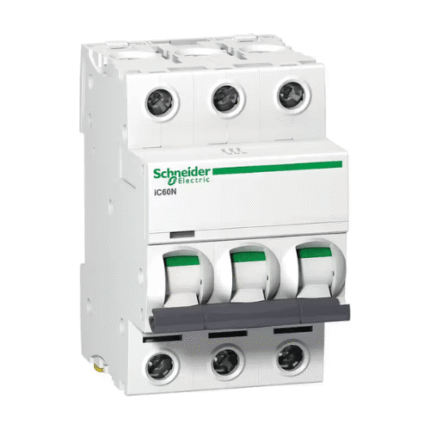 Schneider 63A 3-Pole Miniature Circuit Breaker, Fast Trip, Compact, DIN-Rail