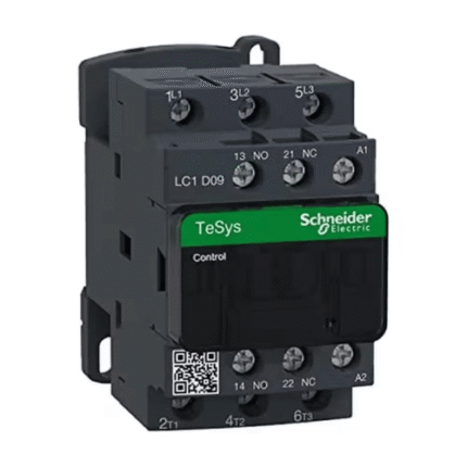 Schneider Contactor LC1D09B7 9A 3-Pole, 24V Coil, AC-3 Rated, DIN-Rail Mount