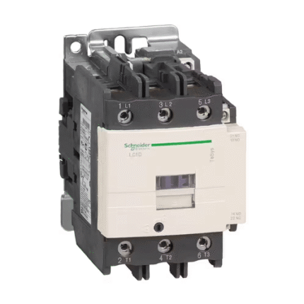 Schneider Contactor LC1D80M7 80A 3-Pole, 220V Coil, AC-3 Rated, DIN-Rail Mount
