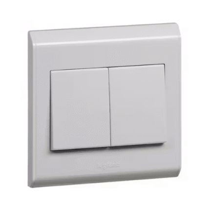 Legrand Belanko 2-Gang 2-Way Switch 617003, Smooth Action, Durable Plate, Clean Aesthetic