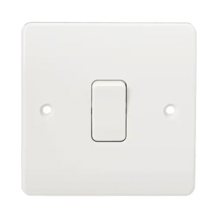 MK Plate Switch, K4871WHI, Logic Plus 1-Gang SP 2-Way, 10A