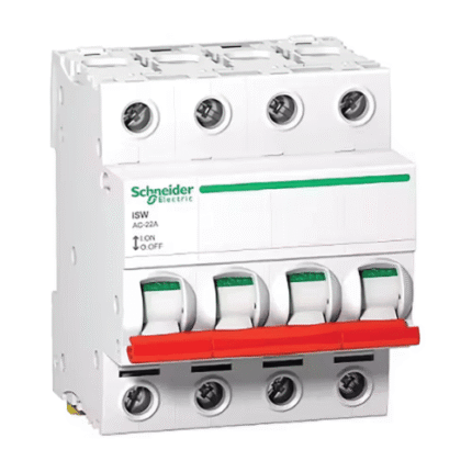 Schneider Acti9 iSW Switch Disconnector 4P 100A 415VAC A9S66491, Visible Isolation, Padlockable, DIN-Rail